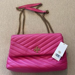 Authentic Tory Burch Kira Chevron Convertible Shoulder Bag
